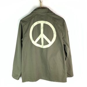 Junk Food Beatles Peace & Love Military Jacket